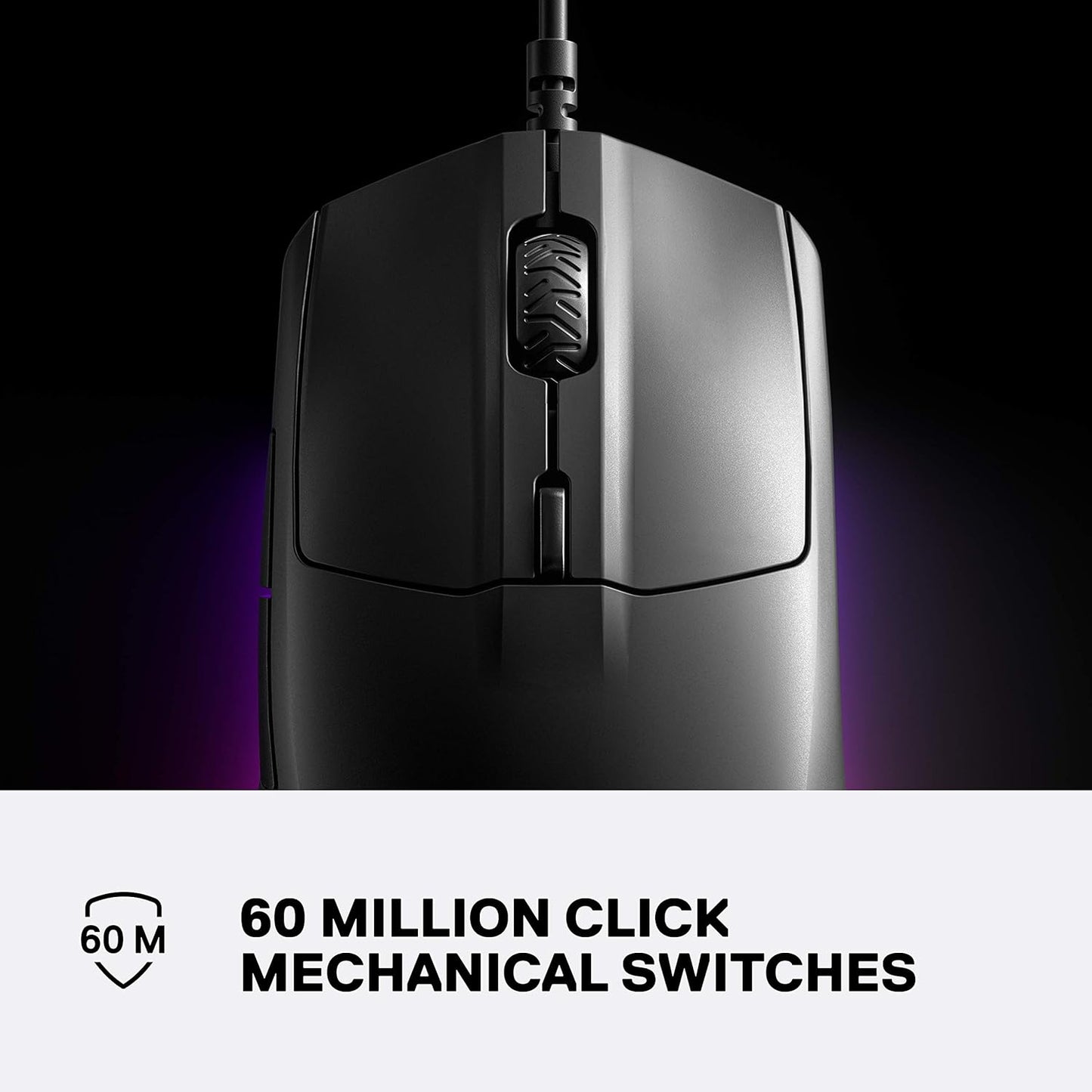 SteelSeries Rival 3 - ماوس الألعاب - مستشعر بصري TrueMove Core 8,500 CPI - 6 أزرار قابلة للبرمجة - أزرار تشغيل منفصلة