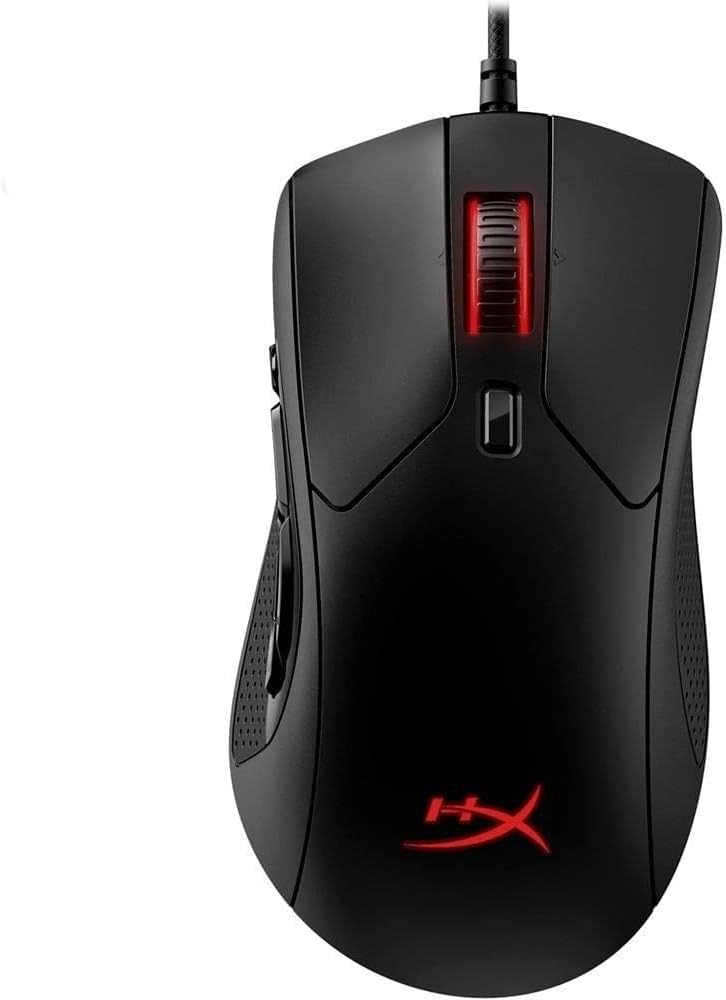 HyperX Pulsefire Raid (صندوق مفتوح) - ماوس ألعاب، 11 زرًا قابلاً للبرمجة، RGB، تصميم مريح، مقابض جانبية مريحة، تخصيص يتحكم فيه البرنامج، أسود