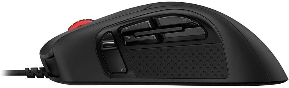 HyperX Pulsefire Raid (صندوق مفتوح) - ماوس ألعاب، 11 زرًا قابلاً للبرمجة، RGB، تصميم مريح، مقابض جانبية مريحة، تخصيص يتحكم فيه البرنامج، أسود