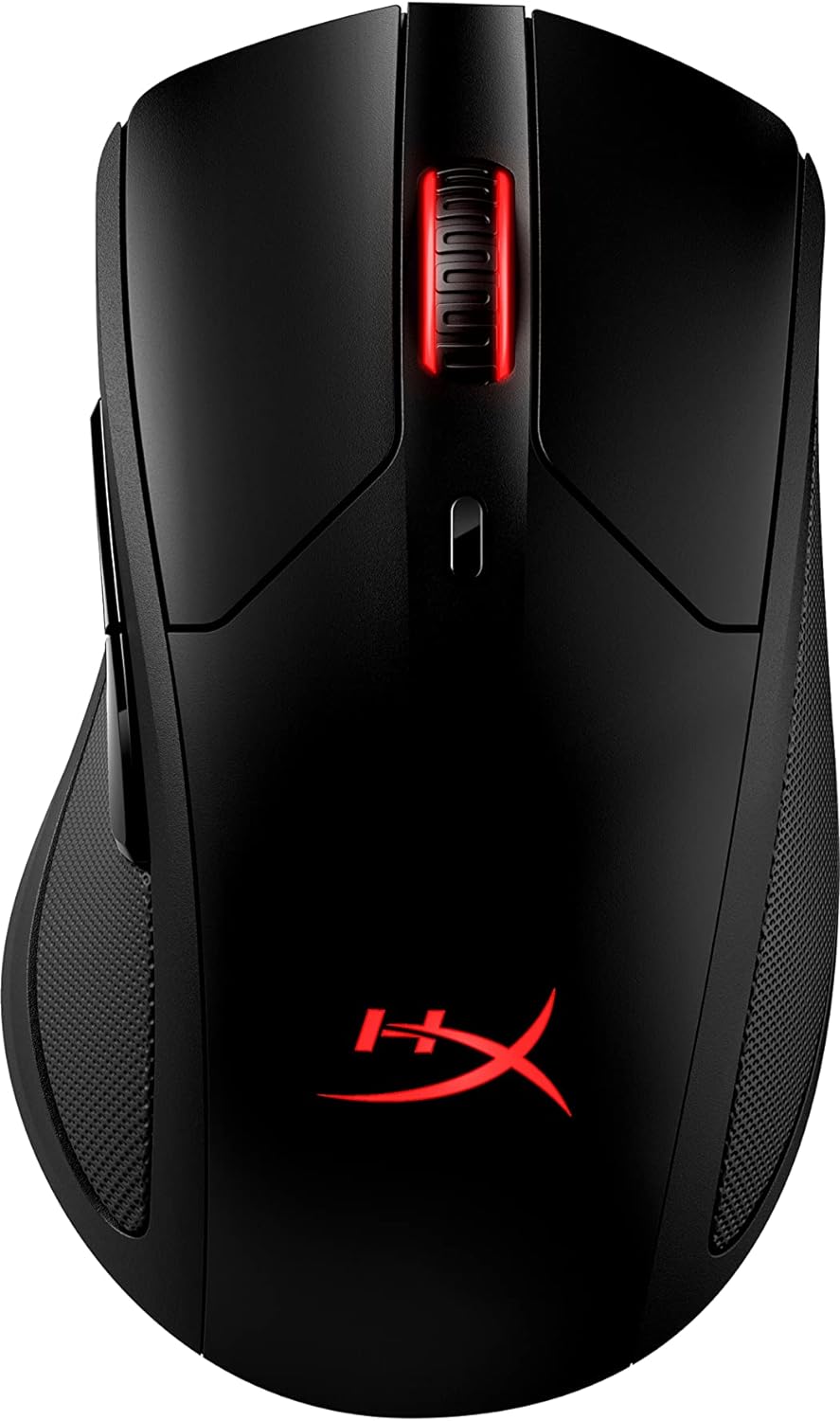HyperX Pulsefire Dart (OPEN BOX) - ماوس ألعاب RGB لاسلكي، تخصيص التحكم بالبرمجيات، 6 أزرار قابلة للبرمجة، بطارية شحن Qi تصل إلى 50 ساعة - الكمبيوتر الشخصي، PS4، Xbox One متوافق، أسود