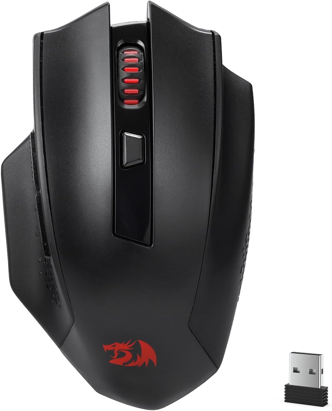 Redragon WOKI M994 ماوس ألعاب بلوتوث لاسلكي WOKI، 26000 نقطة في البوصة ماوس ألعاب سلكي/لاسلكي مع اتصال 3 أوضاع، BT و2.4G لاسلكي، 6 أزرار ماكرو، سعة طاقة متينة للكمبيوتر الشخصي/Mac/الكمبيوتر المحمول