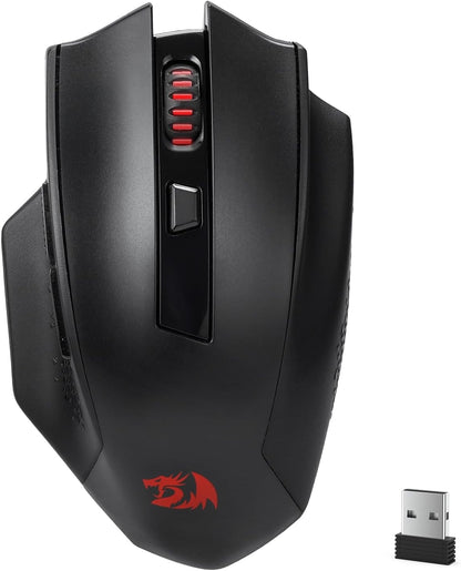 Redragon WOKI M994 ماوس ألعاب بلوتوث لاسلكي WOKI، 26000 نقطة في البوصة ماوس ألعاب سلكي/لاسلكي مع اتصال 3 أوضاع، BT و2.4G لاسلكي، 6 أزرار ماكرو، سعة طاقة متينة للكمبيوتر الشخصي/Mac/الكمبيوتر المحمول