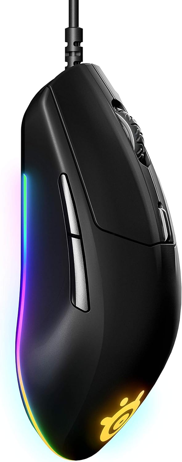 SteelSeries Rival 3 - ماوس الألعاب - مستشعر بصري TrueMove Core 8,500 CPI - 6 أزرار قابلة للبرمجة - أزرار تشغيل منفصلة