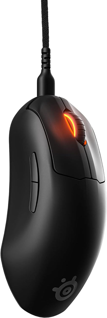 ماوس الألعاب SteelSeries Esports Mini FPS خفيف الوزن للغاية 61 جم - إصدار Prime Mini - 5 أزرار قابلة للبرمجة - مستشعر TrueMove Pro بدقة 18K CPI - مفاتيح بصرية مغناطيسية - قابلة للتخصيص - إضاءة RGB - جهاز الكمبيوتر/جهاز Mac
