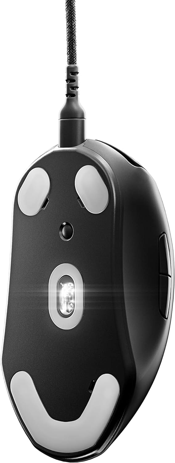 ماوس الألعاب SteelSeries Esports Mini FPS خفيف الوزن للغاية 61 جم - إصدار Prime Mini - 5 أزرار قابلة للبرمجة - مستشعر TrueMove Pro بدقة 18K CPI - مفاتيح بصرية مغناطيسية - قابلة للتخصيص - إضاءة RGB - جهاز الكمبيوتر/جهاز Mac