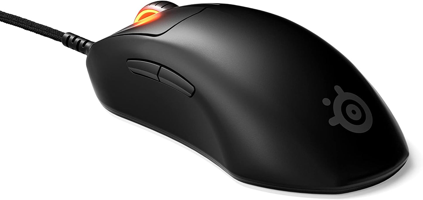 ماوس الألعاب SteelSeries Esports Mini FPS خفيف الوزن للغاية 61 جم - إصدار Prime Mini - 5 أزرار قابلة للبرمجة - مستشعر TrueMove Pro بدقة 18K CPI - مفاتيح بصرية مغناطيسية - قابلة للتخصيص - إضاءة RGB - جهاز الكمبيوتر/جهاز Mac
