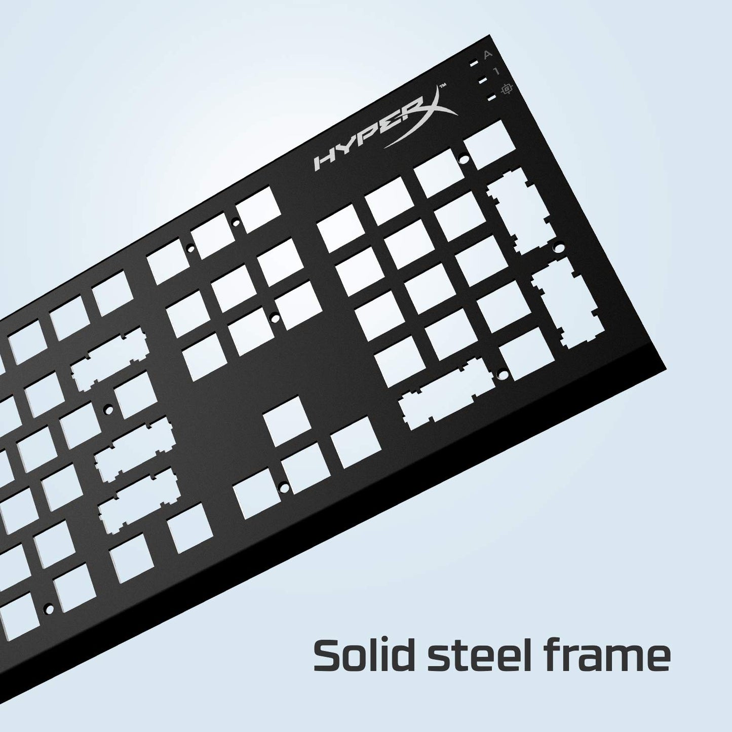 HyperX Alloy Elite 2 - لوحة مفاتيح ميكانيكية للألعاب، إضاءة يتم التحكم فيها بواسطة البرامج وتخصيص ماكرو، أغطية مفاتيح ABS Pudding، عناصر تحكم في الوسائط، إضاءة خلفية LED RGB، مفتاح خطي، HyperX Red، Black (صندوق مفتوح)