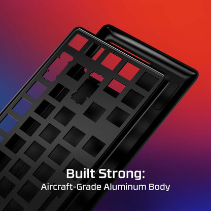 HyperX Alloy Origins PBT - لوحة مفاتيح ميكانيكية للألعاب، أغطية مفاتيح PBT، إضاءة RGB، مدمج، هيكل من الألومنيوم، أقدام قابلة للتعديل، قابلة للتخصيص مع HyperX NGENUITY، ذاكرة مدمجة - مفتاح HyperX Clicky Blue (صندوق مفتوح)