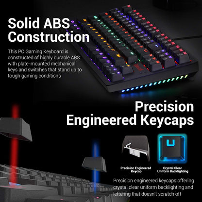 Redragon K598 TKL لوحة مفاتيح ميكانيكية لاسلكية بني مفاتيح مدمجة 87 مفتاح بدون مفتاح RGB LED لوحة مفاتيح ألعاب بإضاءة خلفية لأجهزة الكمبيوتر التي تعمل بنظام Windows