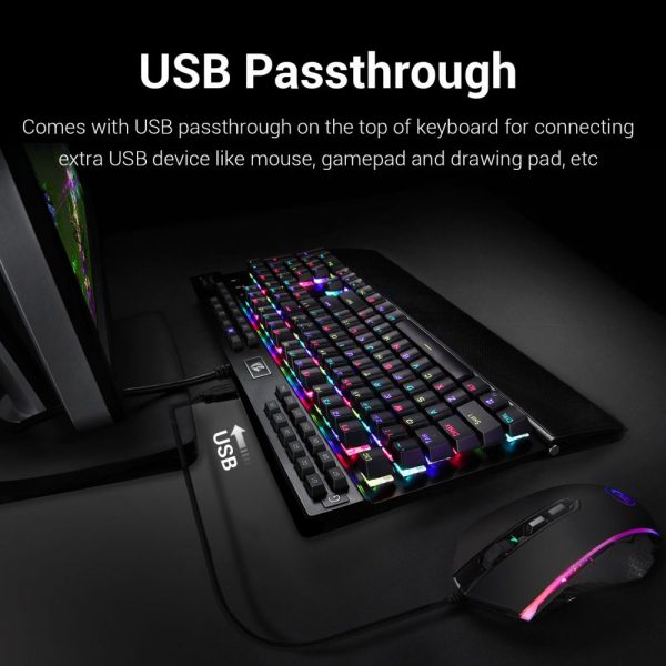 لوحة مفاتيح ميكانيكية للألعاب Redragon K550، إضاءة خلفية LED RGB مع مفاتيح بنية، تسجيل ماكرو، مسند للمعصم، التحكم في مستوى الصوت، حجم كامل، Yama، ممر USB لألعاب Windows PC (أسود)