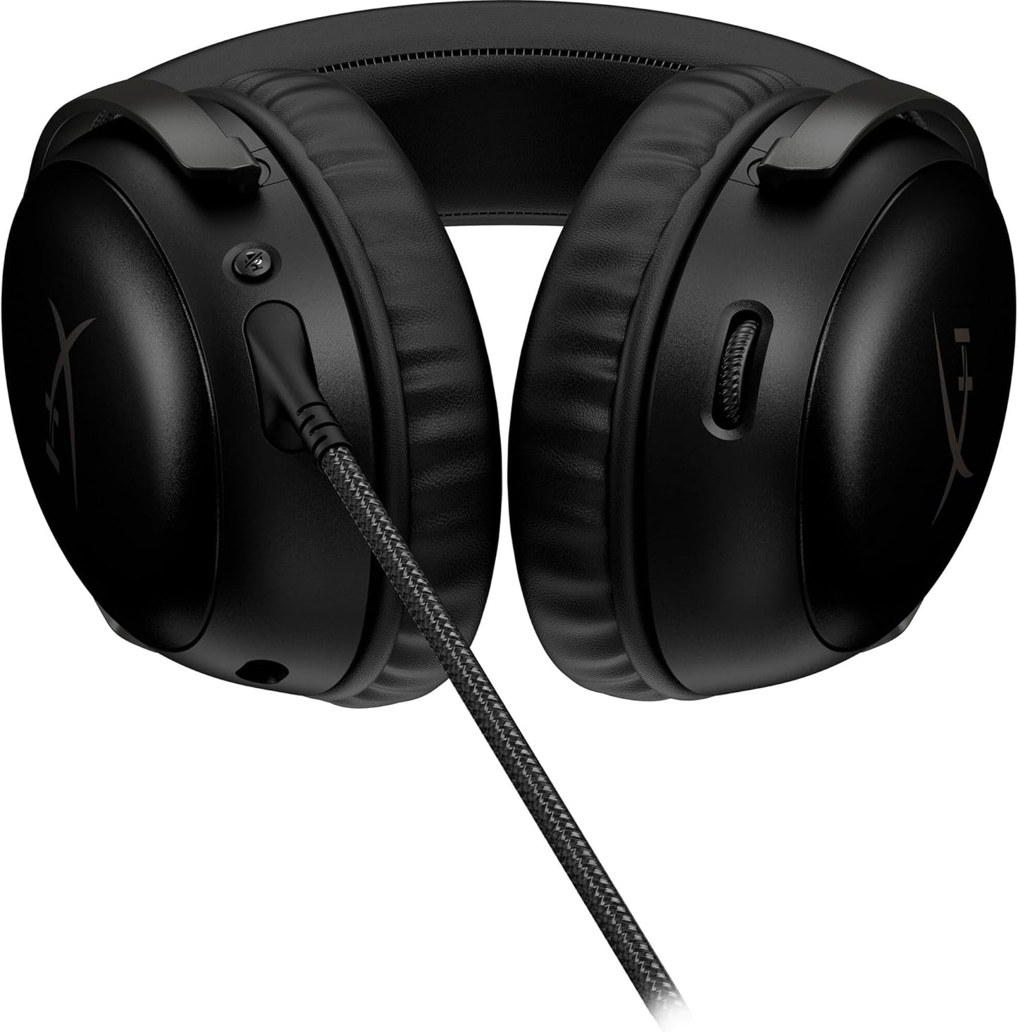 HyperX Cloud III (صندوق مفتوح) - سماعة رأس سلكية للألعاب، الكمبيوتر الشخصي، PS5، Xbox Series X|S، محركات بزاوية 53 مم، DTS، رغوة الذاكرة، إطار متين، ميكروفون فائق الوضوح 10 مم، USB-C، USB-A، 3.5 مم - أسود