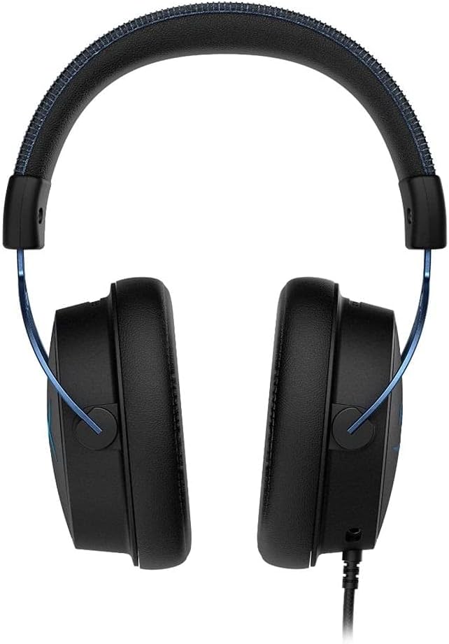 HyperX Cloud Alpha S (OPEN BOX) - سماعة رأس لألعاب الكمبيوتر الشخصي، صوت محيطي 7.1، صوت جهير قابل للتعديل، برامج تشغيل مزدوجة الغرفة، خلاط دردشة، جلد مسامي، رغوة الذاكرة، وميكروفون لإلغاء الضوضاء - أزرق