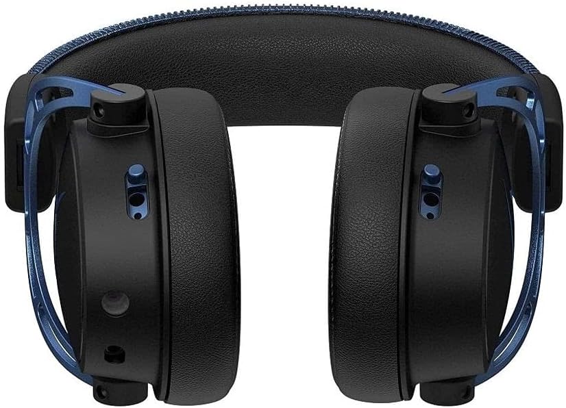 HyperX Cloud Alpha S (OPEN BOX) - سماعة رأس لألعاب الكمبيوتر الشخصي، صوت محيطي 7.1، صوت جهير قابل للتعديل، برامج تشغيل مزدوجة الغرفة، خلاط دردشة، جلد مسامي، رغوة الذاكرة، وميكروفون لإلغاء الضوضاء - أزرق