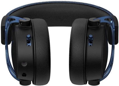 HyperX Cloud Alpha S (OPEN BOX) - سماعة رأس لألعاب الكمبيوتر الشخصي، صوت محيطي 7.1، صوت جهير قابل للتعديل، برامج تشغيل مزدوجة الغرفة، خلاط دردشة، جلد مسامي، رغوة الذاكرة، وميكروفون لإلغاء الضوضاء - أزرق