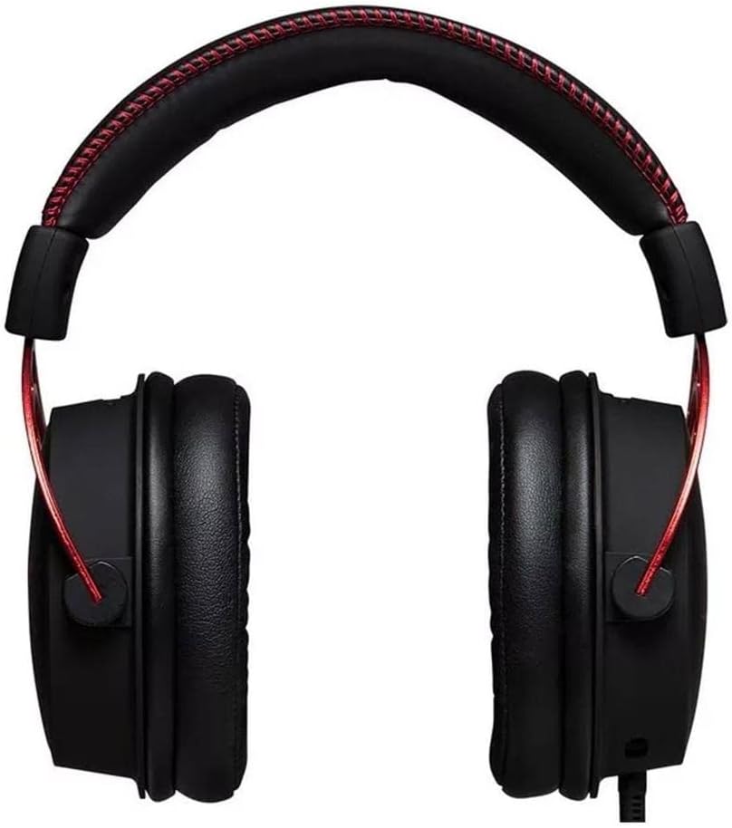 HyperX Cloud Alpha (OPEN BOX) - سماعة رأس للألعاب، برامج تشغيل مزدوجة الغرفة، راحة أسطورية، إطار من الألومنيوم، ميكروفون قابل للفصل، يعمل على الكمبيوتر الشخصي، PS4، PS5، Xbox One/ Series X|S، Nintendo Switch والهاتف المحمول - أحمر