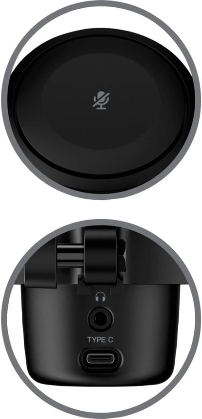 ميكروفون مكثف USB HyperX DuoCast (علبة مفتوحة) RGB للكمبيوتر الشخصي، PS5، PS4، Mac، حامل صدمات منخفض الارتفاع، قلبي الشكل، متعدد الاتجاهات، مرشح بوب، التحكم في المكسب، الألعاب، البث، البث الصوتي، Twitch، YouTube، Discord