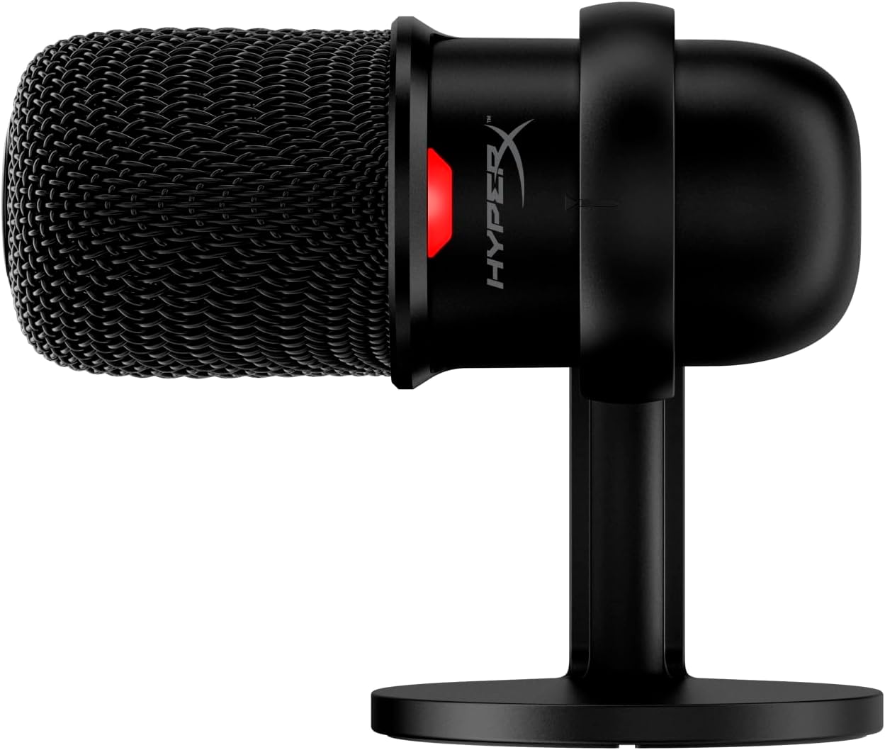 ميكروفون ألعاب مكثف USB من HyperX SoloCast (صندوق مفتوح) لأجهزة الكمبيوتر الشخصية وPS4 وPS5 وMac، مستشعر كتم الصوت بنقرة واحدة، نمط قطبي قلبي، رائع للبث المباشر والبودكاست وTwitch وYouTube وDiscord، لون أسود
