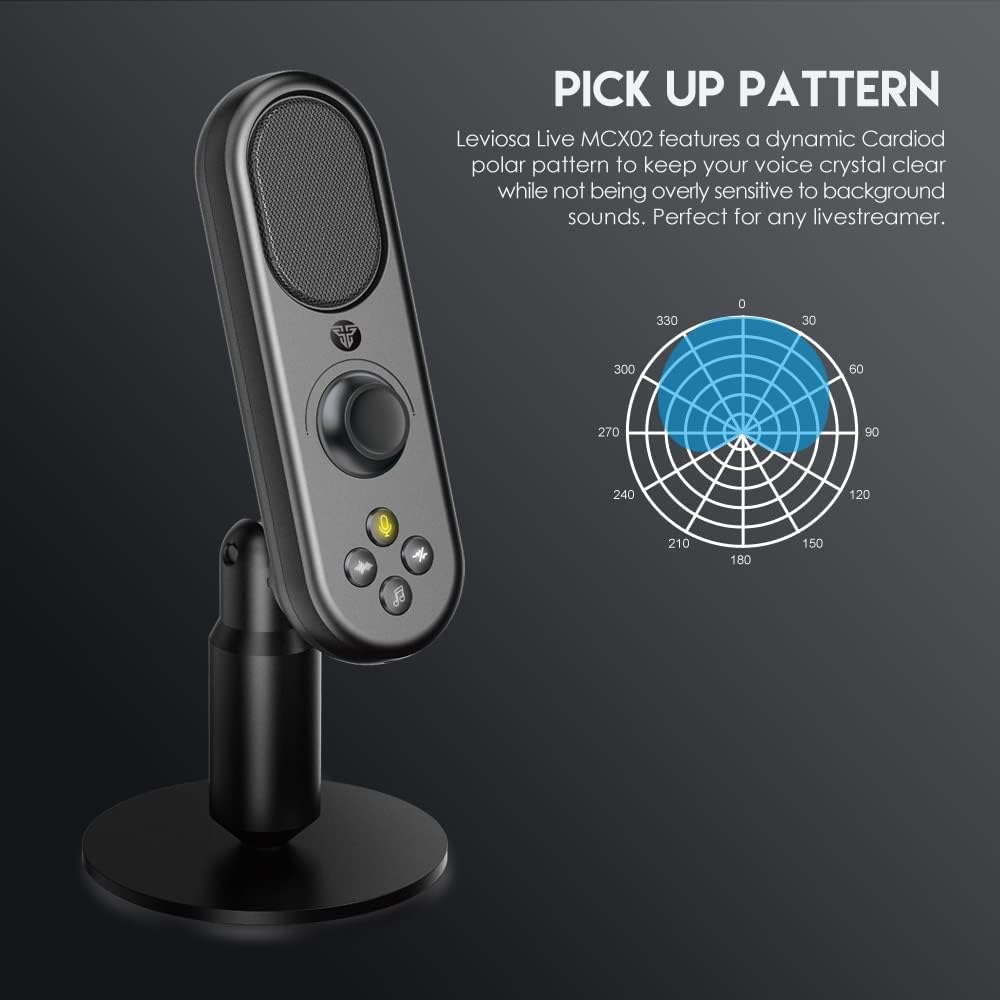 Smart All-in-One Studio Solution Mobile & PC USB Interface Cardioid Polar Pattern Noise Canceling & Audio Sharing