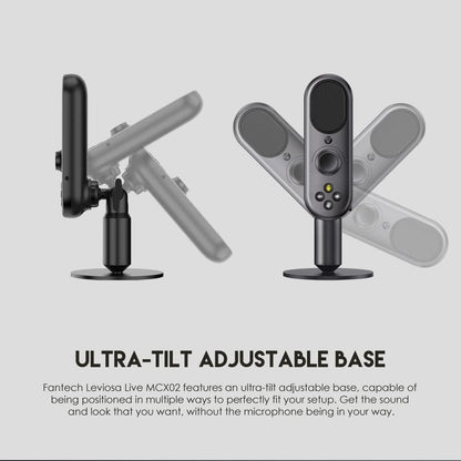 Smart All-in-One Studio Solution Mobile & PC USB Interface Cardioid Polar Pattern Noise Canceling & Audio Sharing
