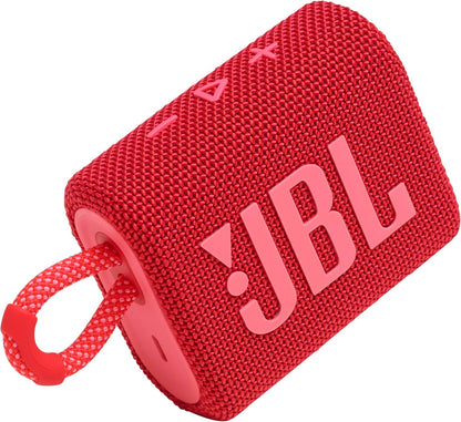JBL Go 3: مكبر صوت محمول مزود بتقنية Bluetooth وبطارية مدمجة وميزة مقاومة الماء والغبار