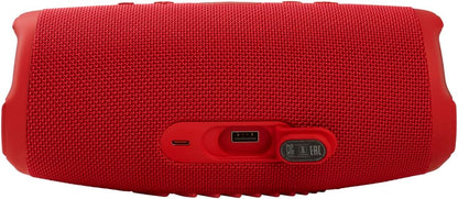 مكبر صوت JBL Charge 5 لاسلكي بلوتوث محمول مع IP67 مقاوم للماء ومخرج شحن USB - أحمر، صغير
