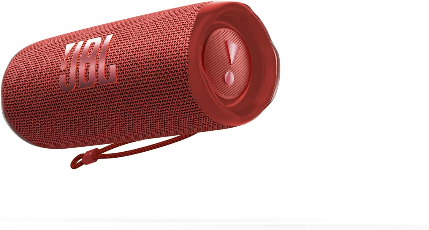 مكبر صوت JBL Flip 6 المحمول بتقنية البلوتوث - IP67 مقاوم للماء، أحمر
