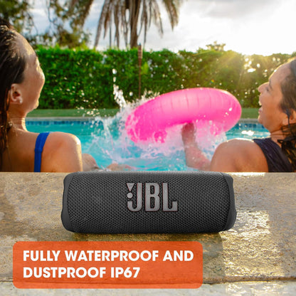 مكبر صوت JBL Flip 6 المحمول بتقنية البلوتوث - IP67 مقاوم للماء، أحمر