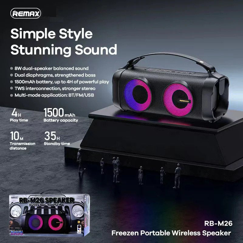 مكبر صوت بلوتوث لاسلكي محمول من ريماكس RB-M26