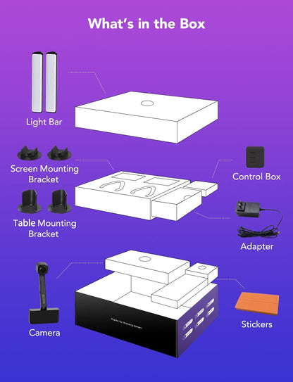 أشرطة إضاءة Govee Flow Pro Wi-Fi TV - H6054
