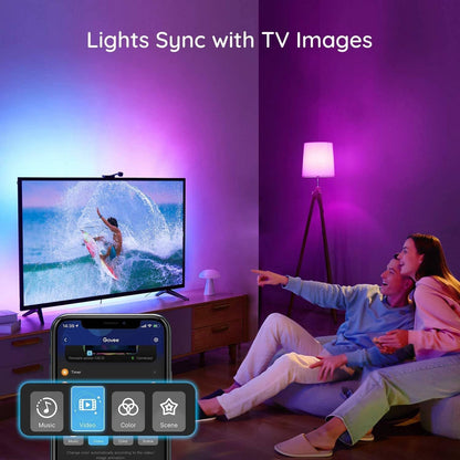 إضاءة خلفية LED للتلفزيون من Govee Envisual مع كاميرا - H6199