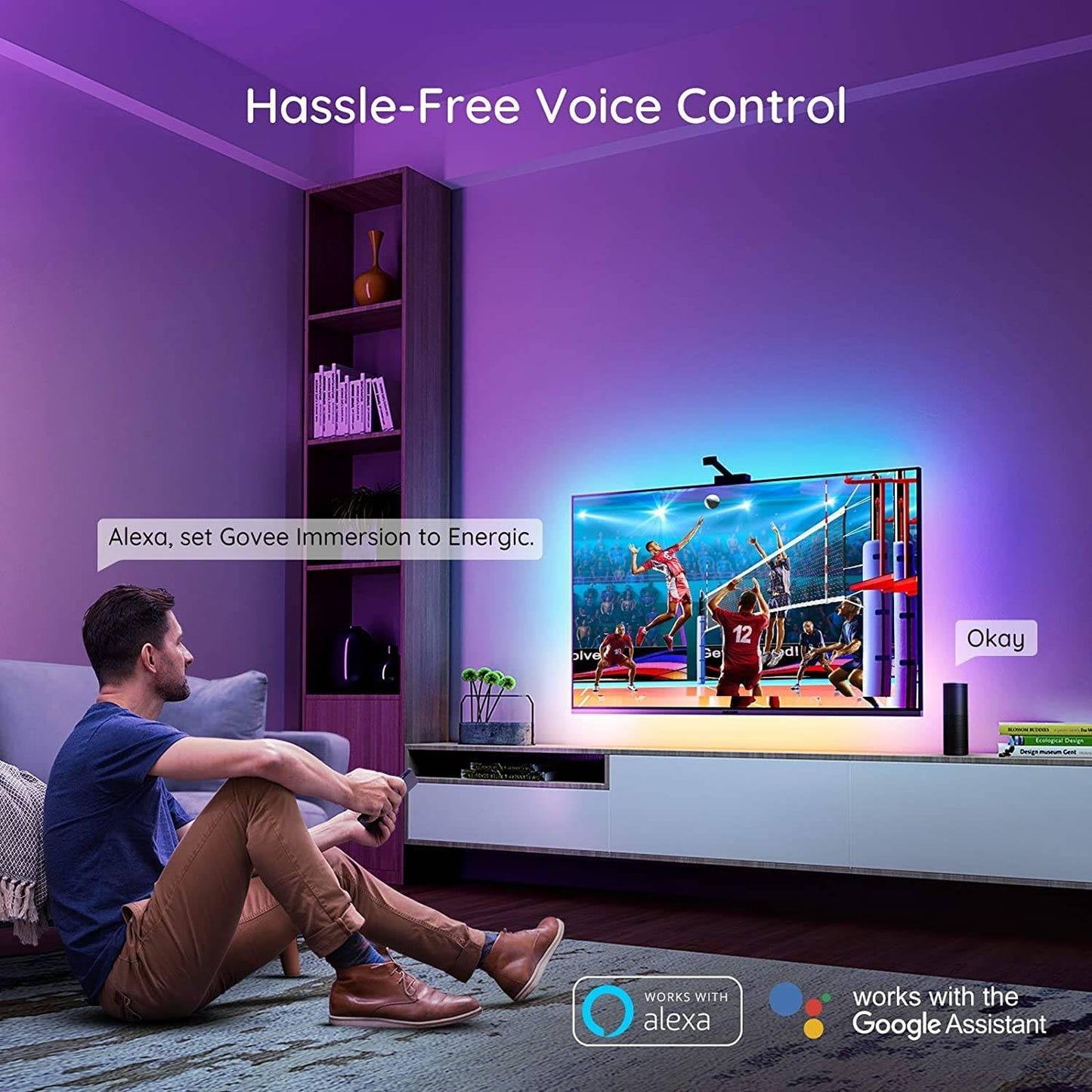 إضاءة خلفية LED للتلفزيون من Govee Envisual مع كاميرا - H6199