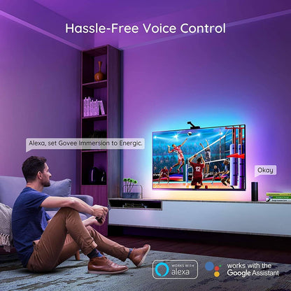 إضاءة خلفية LED للتلفزيون من Govee Envisual مع كاميرا - H6199