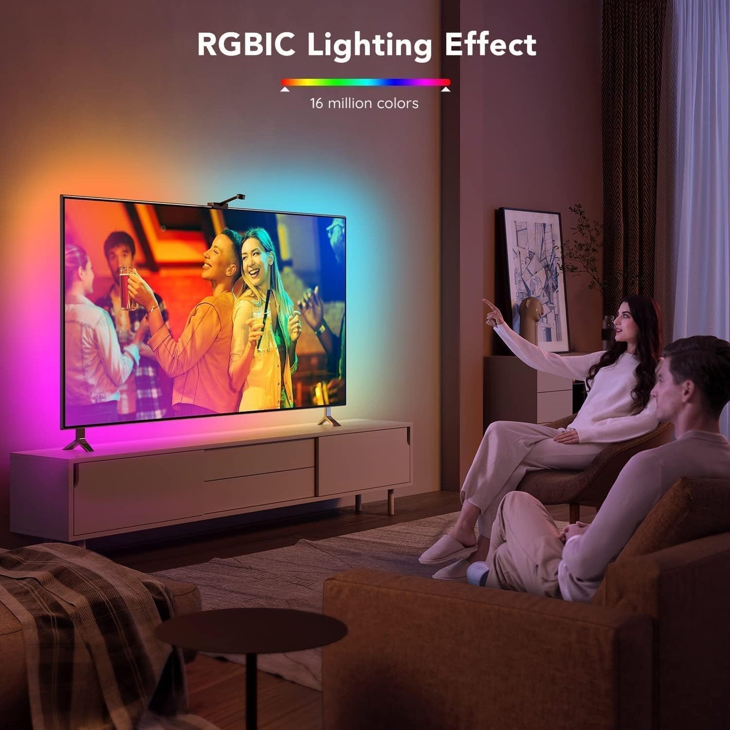 إضاءة خلفية LED للتلفزيون من Govee Envisual مع كاميرا - H6199