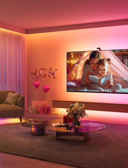 Govee 65.6ft RGBIC LED أضواء الشريط لغرفة النوم H619A، متوافق مع اليكسا الذكية، DIY ألوان متعددة على خط واحد، تغيير اللون، مزامنة الموسيقى، زخرفة المهرجان، 5M