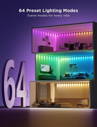 SMART WALL LIGHT Nordeco RGBIC Symphony Wall شنقًا (مجموعة سلسلة)