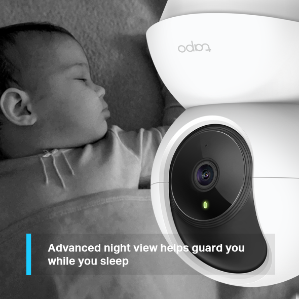 Tapo TP-Link C200 Home Security WiFi Camera 1080P 2-Way Audio إصدارات الاتحاد الأوروبي