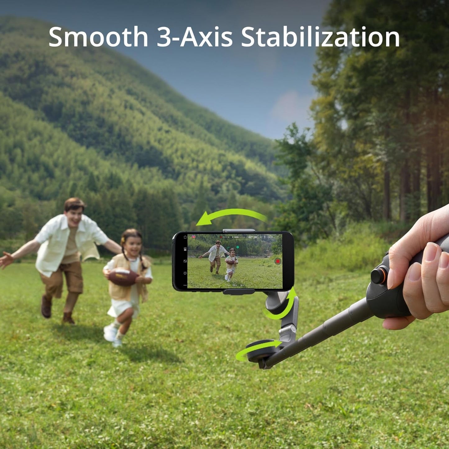 مثبت انحراف للهواتف الذكية DJI Osmo Mobile 6، انحراف للهاتف ثلاثي المحاور، قضيب تمديد مدمج، محمول وقابل للطي، انحراف Android وiPhone مع ShotGuides، مثبت تسجيل الفيديو، فيديو YouTube TikTok