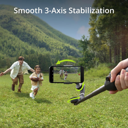 مثبت انحراف للهواتف الذكية DJI Osmo Mobile 6، انحراف للهاتف ثلاثي المحاور، قضيب تمديد مدمج، محمول وقابل للطي، انحراف Android وiPhone مع ShotGuides، مثبت تسجيل الفيديو، فيديو YouTube TikTok