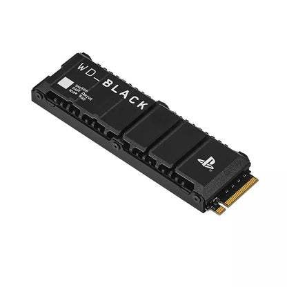 محرك الأقراص الصلبة ويسترن ديجيتال 1 تيرابايت SN850 NVMe SSD لوحدات تحكم PS5 مع مبدد حراري - Gen4 PCIe، M.2 2280، ما يصل إلى 7000 ميجابايت/ثانية - WDBBKW0010BBK-WRSN